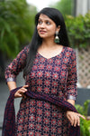 β¨ Aavira Linen Hand BlockPrinted Suit Set with lining