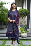 ✨ NayraaLinen Hand BlockPrinted Suit Set with lining