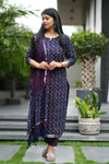 ✨ NayraaLinen Hand BlockPrinted Suit Set with lining