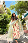 Shruti-Kota Doria Floral Anarkali