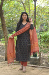 Nivrita Elegant Pochampally Handloom Cotton Suit Set