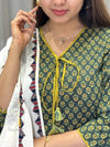 Charitha Applique Ajrak Cotton Suit Set