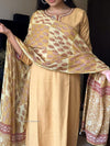 Mustard Blossom Embroidered Cotton Suit Set