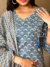 π· Azure Charm Cotton Suit Set
