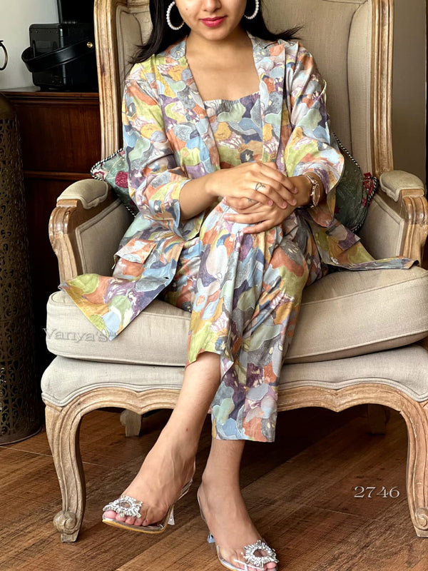 Sunset Bloom 3-Piece Co-ord Set