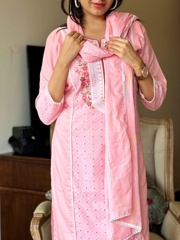 πΈ Blush Grace Handwork Kurta Set