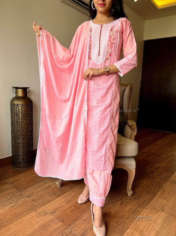 πΈ Blush Grace Handwork Kurta Set