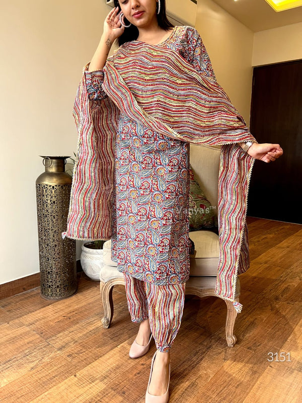 β¨ Name: Rustica & Mosaic Melody Cotton Suit Set