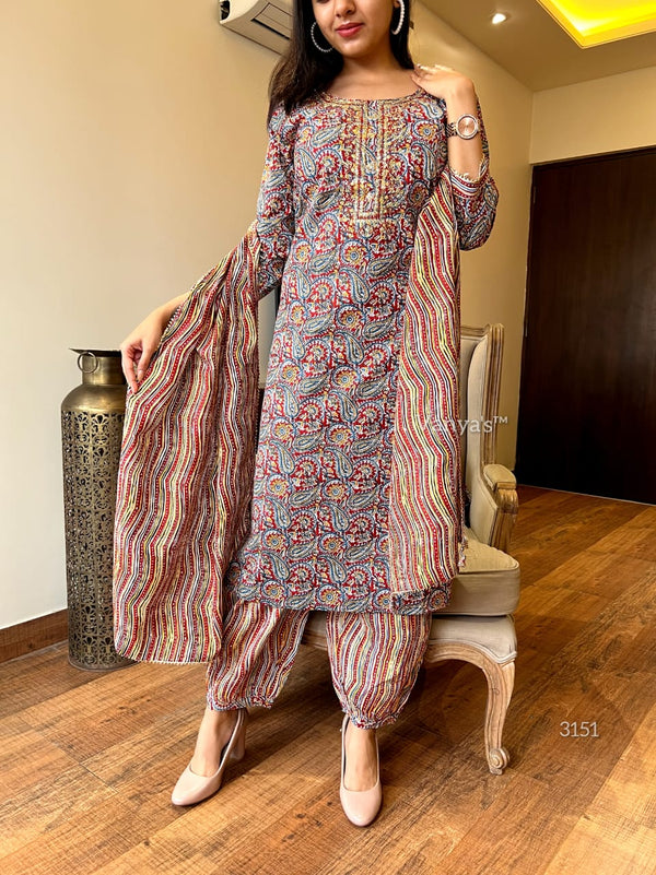 β¨ Name: Rustica & Mosaic Melody Cotton Suit Set