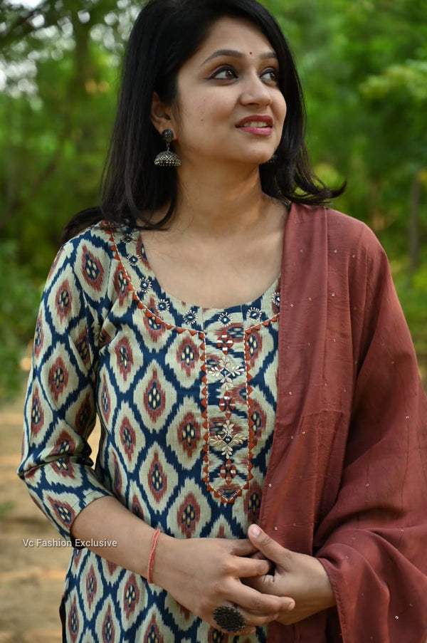 Terracotta Tile Cotton Set