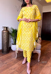 Sunlit Charm β Yellow Cotton Suit Set