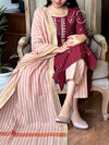 Rosy Wine Elegance Kurta Set