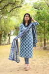 Azure Blossom Cotton Suit Set – BUY1GET1