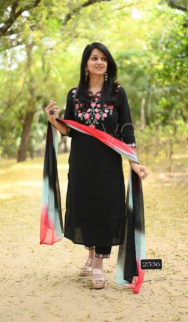 π€ Name: Midnight Bloom Cotton Set