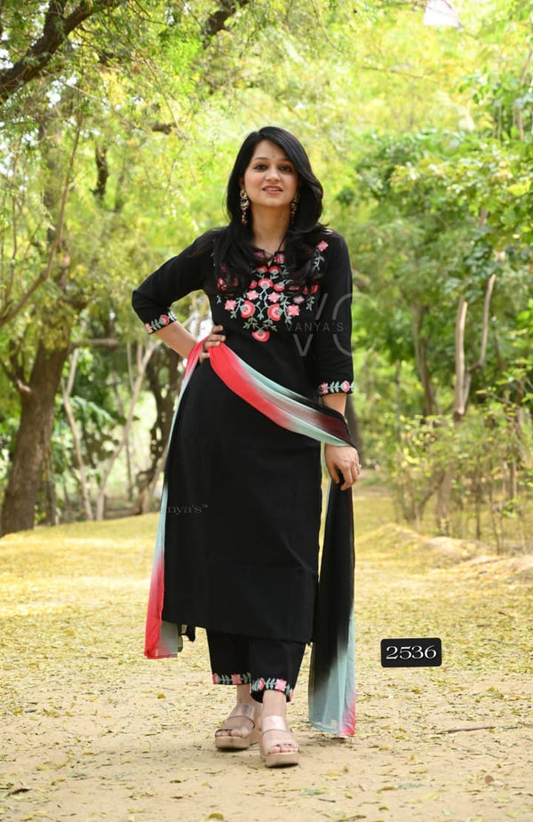 π€ Name: Midnight Bloom Cotton Set