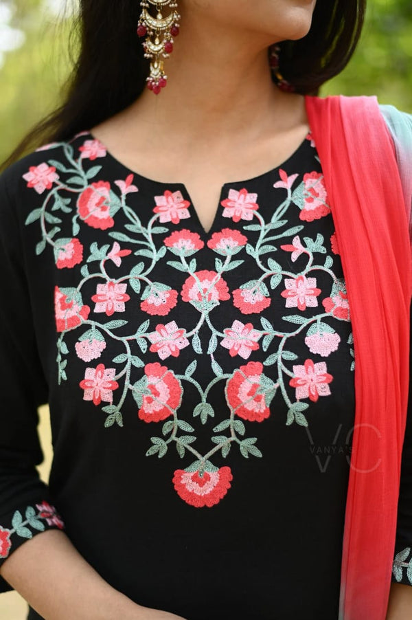 π€ Name: Midnight Bloom Cotton Set