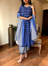 : Indigo Ikat Magic Kurta Set