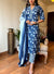 Indigo Bloom Cotton Suit Set