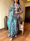 Mystic Bloom β Teal Floral Suit Set