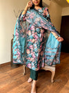 Mystic Bloom β Teal Floral Suit Set