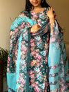 Mystic Bloom β Teal Floral Suit Set