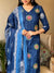 Indigo Blossom Stripe Suit Set
