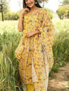Sunlit Bloom Yellow Floral Suit
