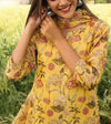 Sunlit Bloom Yellow Floral Suit