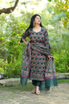 ✨Rajeshwari Premium Banarasi Weaving Suit Set with Dupatta-With mul lining
