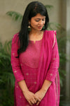 Sutra Pure Handloom Jacquard South Cotton Suit Set