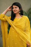 Sutra Pure Handloom Jacquard South Cotton Suit Set