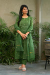 Sutra Pure Handloom Jacquard South Cotton Suit Set