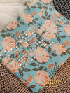 Charvi Aqua Floral Print Cotton Kurta Set
