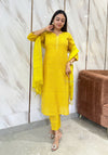 Ikkath yellow handloom cotton-buy1get1
