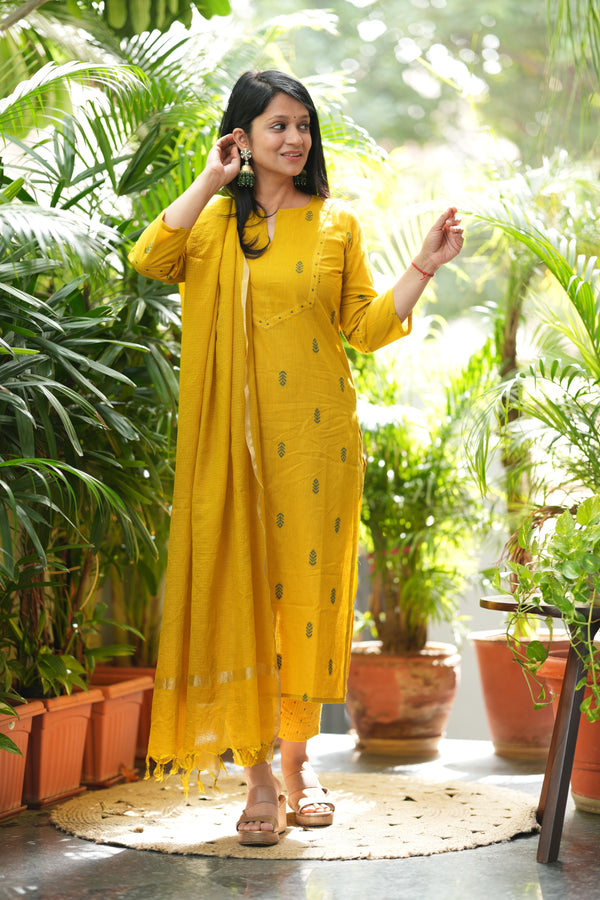 Pure Chettinad Weaving Handloom south cotton suit -4 colours