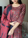 Red bagru cotton suit sets- Buy1 Get 1