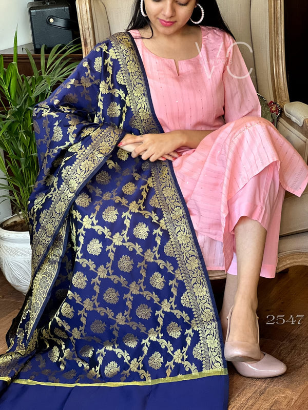 Pink Sequence chanderi suit sets