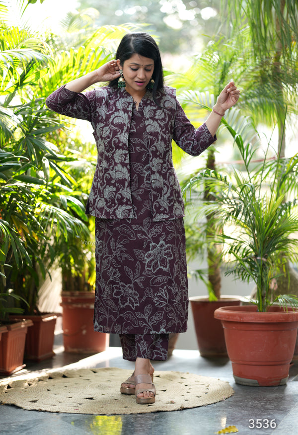 Nayab Warm Quilted Jacket cotton Suit