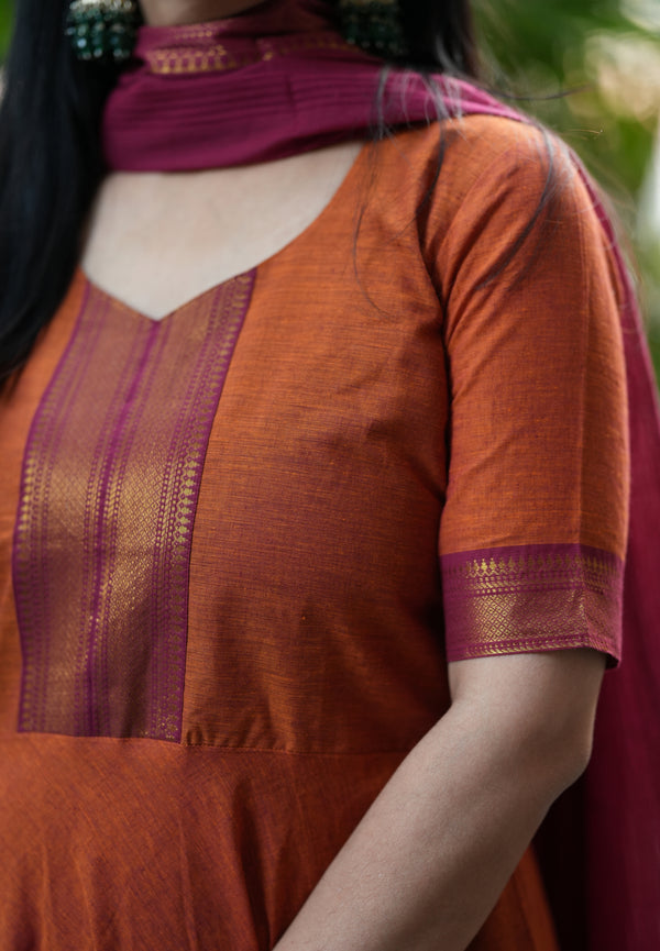 Mansi Handloom Anarkali south cotton