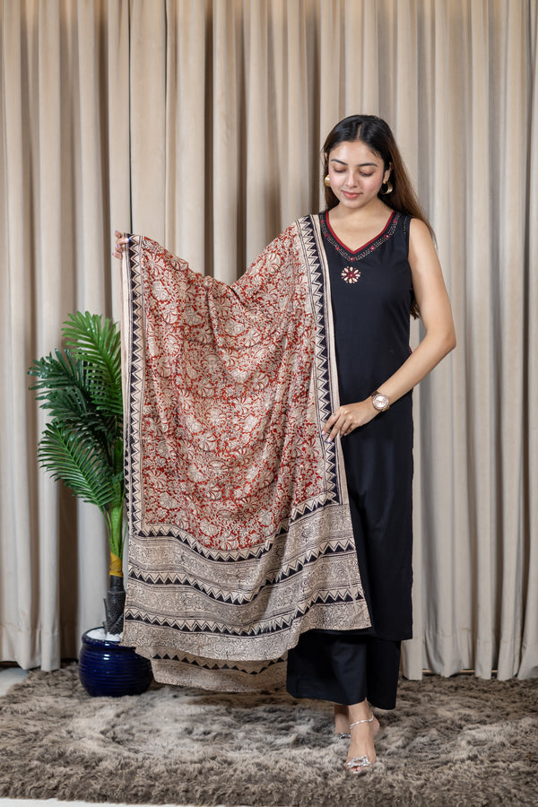 Saurini cotton kalamkari suit sets