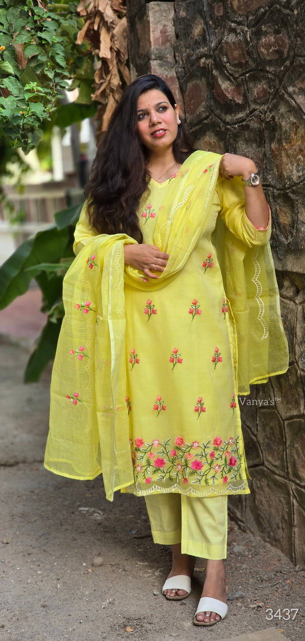 Harit Kota doria Cotton suit sets