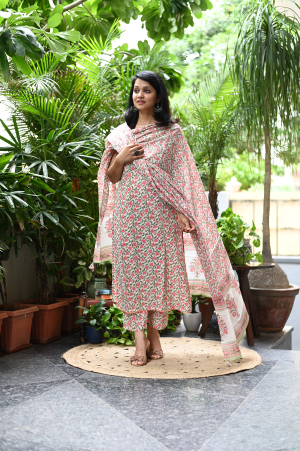 Pankhuri Sleevless Cotton Suit Sets