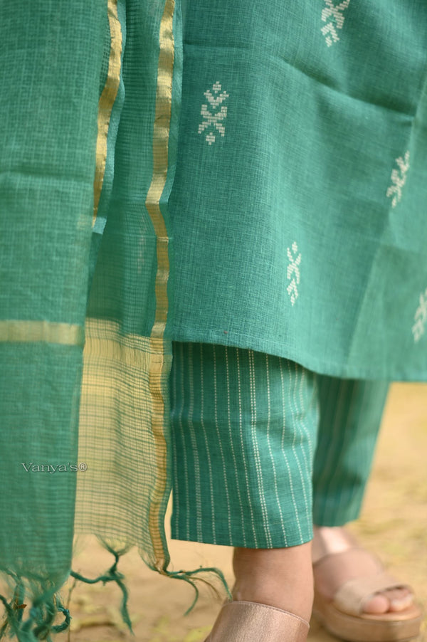 South Arrow Pure Handloom weaving Suit Sets- 4 colour