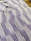 Lavender ikkath handloom breeze cotton suit- Buy1Get1