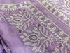 Blush lilac cotton embroidery suit sets