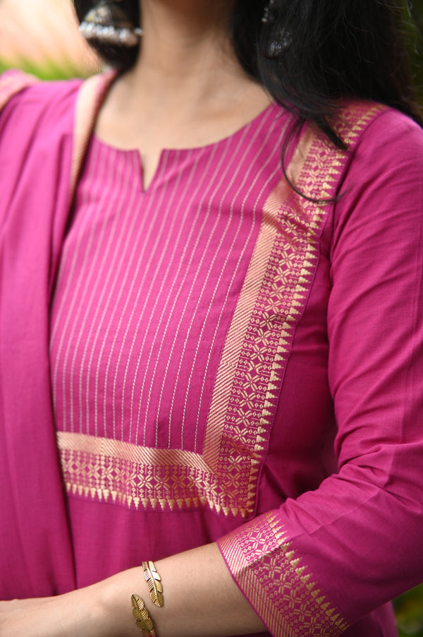Dharini Chettinad Handloom Cotton Suit sets