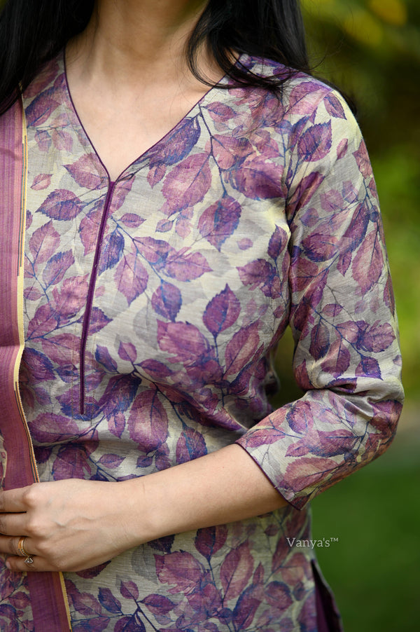 Aahana Blossom Breeze Tissue Silk Suit Sets