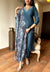 Blue hue silk suits