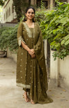 Saanjh Pure Cotton Embroidery Suit Sets- Two colours