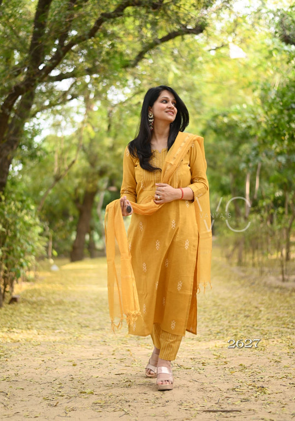 South Arrow Pure Handloom weaving Suit Sets- 4 colour